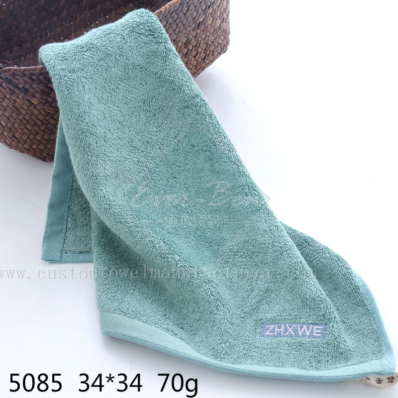 China Custom quick dry travel towel Exporter custom Label Green Bamboo Guest hand Towels Supplier for UK Norway Ireland Holland